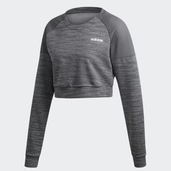 Adidas XPRESSIVE CROPPED SWEATSHIRT - Picture 1 of 2